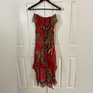 Women’s dress NWT size L sleeveless, lightweight summer belted, elastic waist